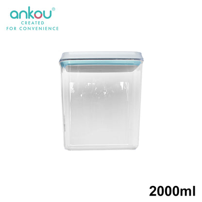 Ankou Airtight 4 Piece Multipurpose Airtight Food Storage Container Set (1200ml,2000ml,2700ml,3300ml)