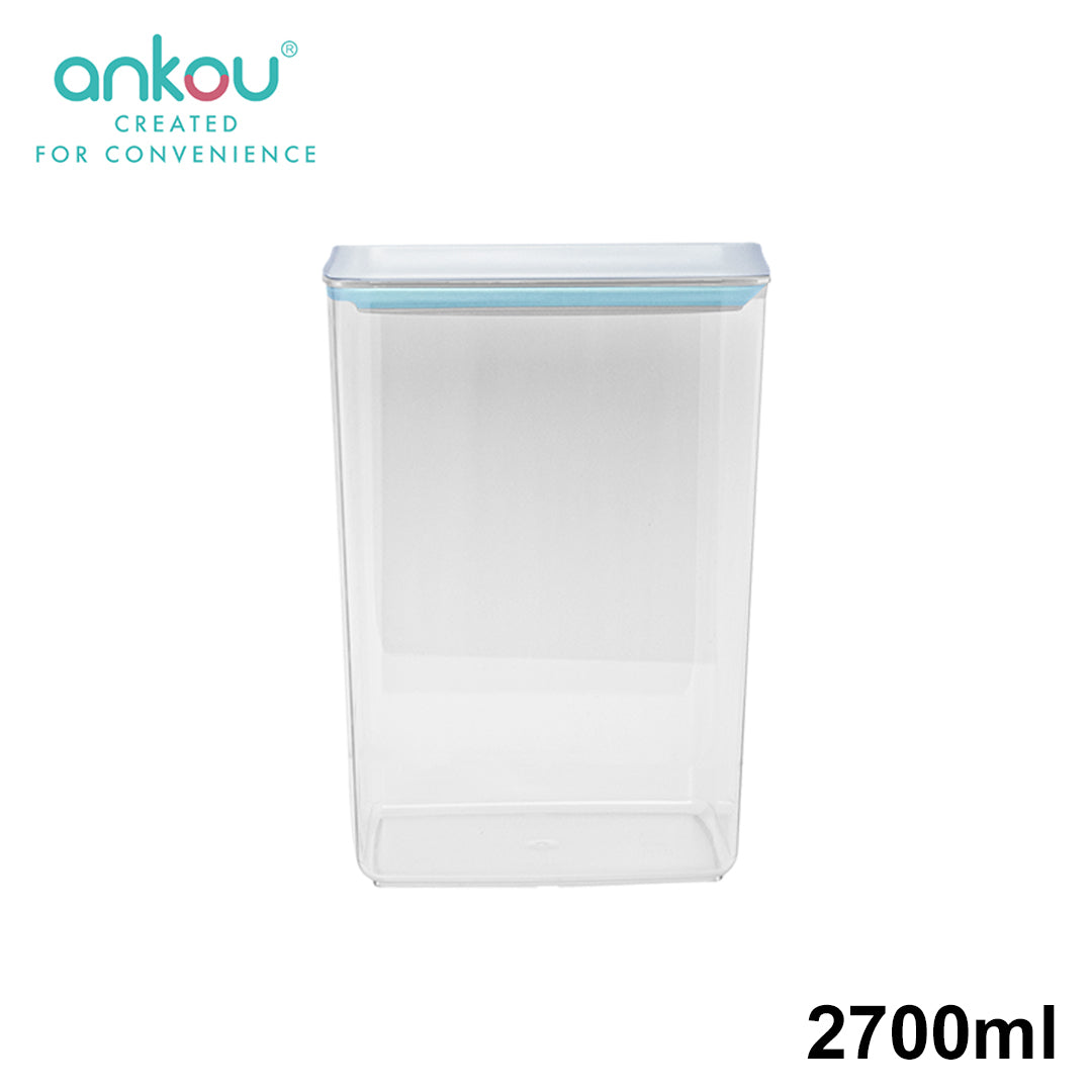 Ankou Airtight 4 Piece Multipurpose Airtight Food Storage Container Set (1200ml,2000ml,2700ml,3300ml)