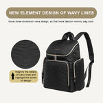Load image into Gallery viewer, Colorland Mommy Travel Diaper Backpack (BP146-A/Black)
