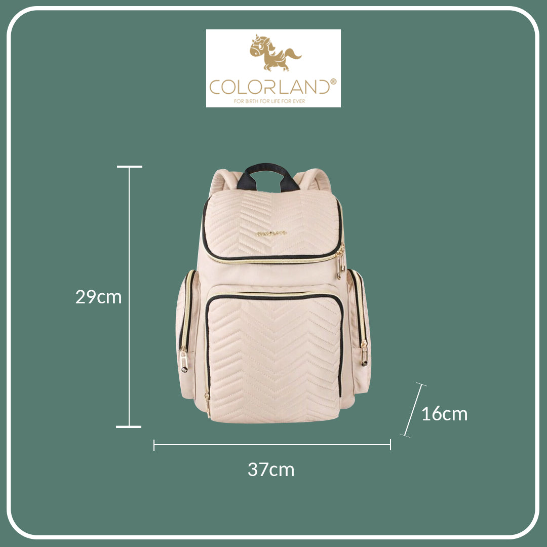 Colorland Georgia Baby Changing Backpack (BP146-C/Khaki)