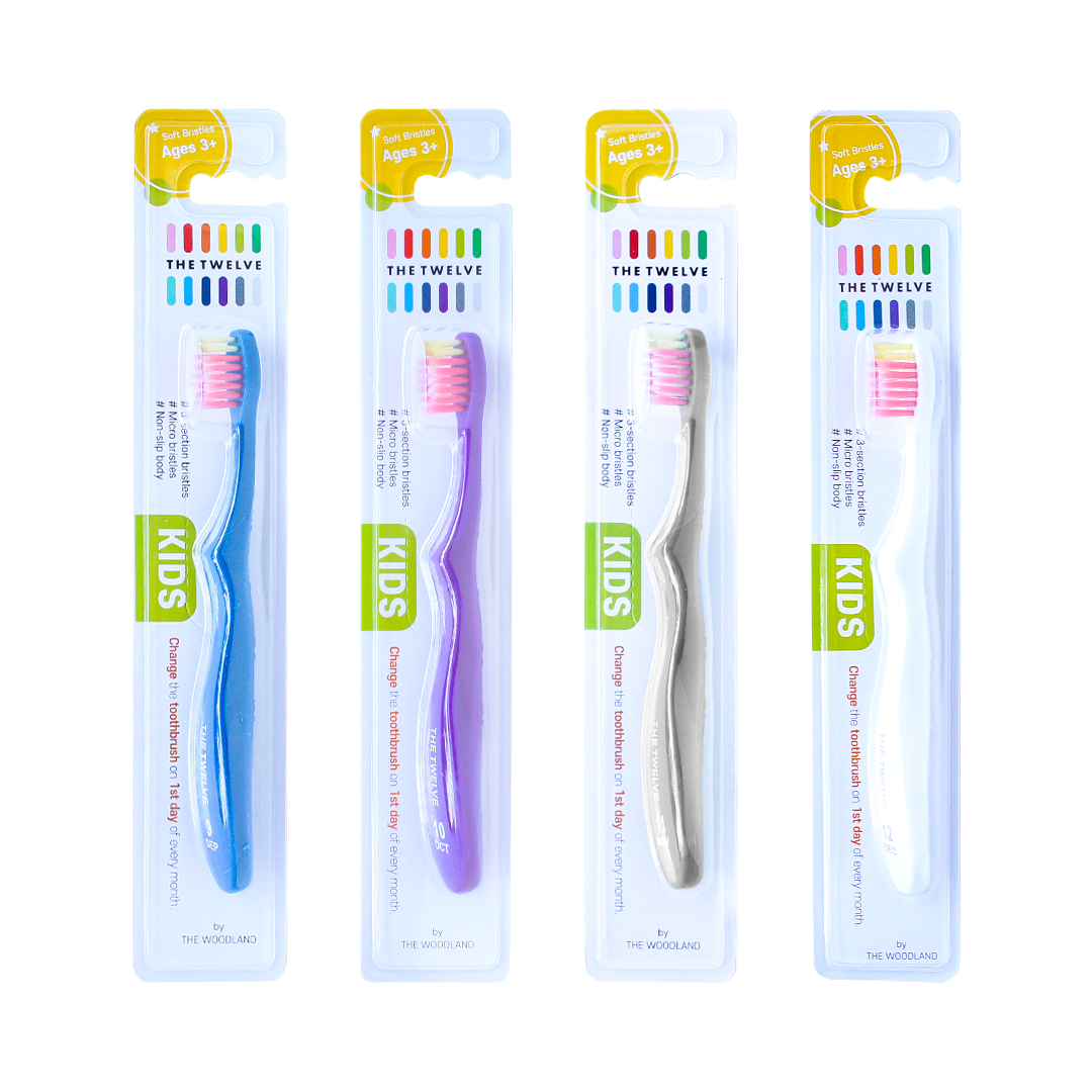 The Twelve Kids Toothbrush in Vivid Color 1 piece (Ages 3+)