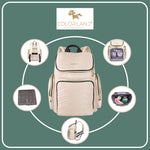 Load image into Gallery viewer, Colorland Mommy Travel Diaper Backpack (BP146-C/Khaki)
