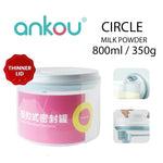 Load image into Gallery viewer, Ankou Airtight 1 Touch Button Clear Container With Scoop and Holder 800ml (Circle)
