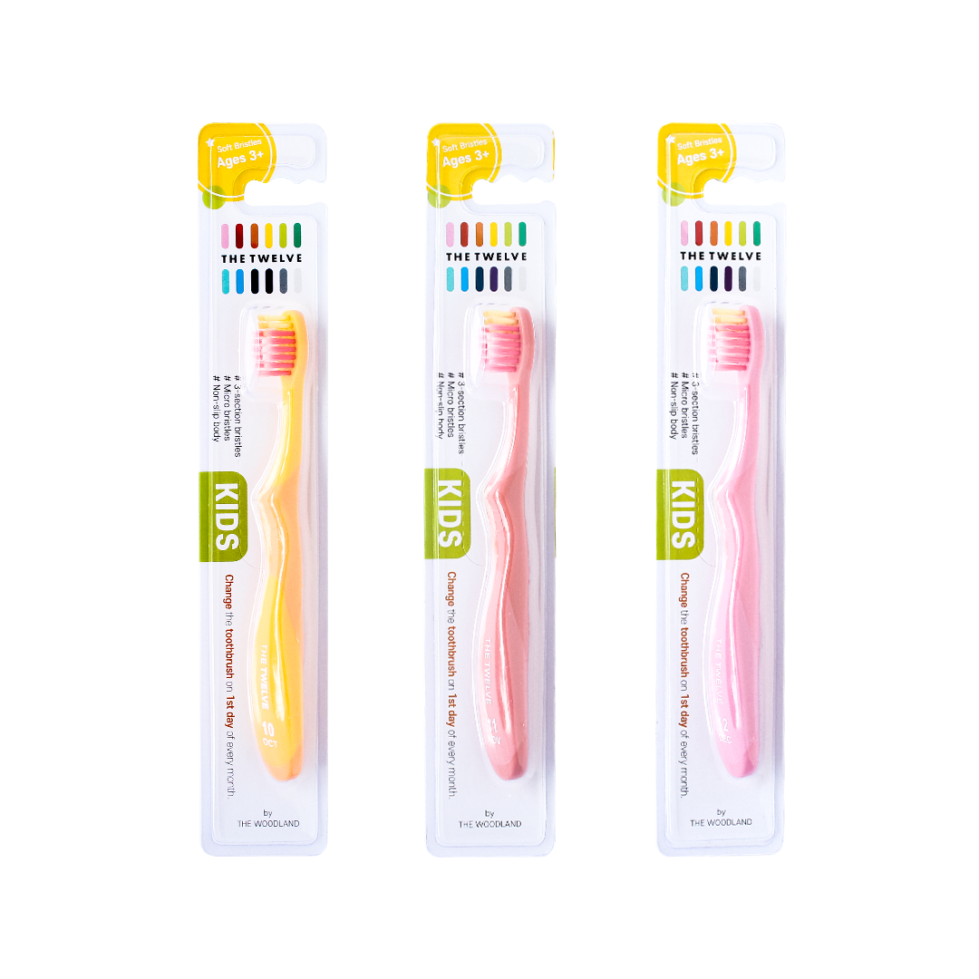 The Twelve Kids Toothbrush in Pastel Color 12 pcs (Ages 3+)