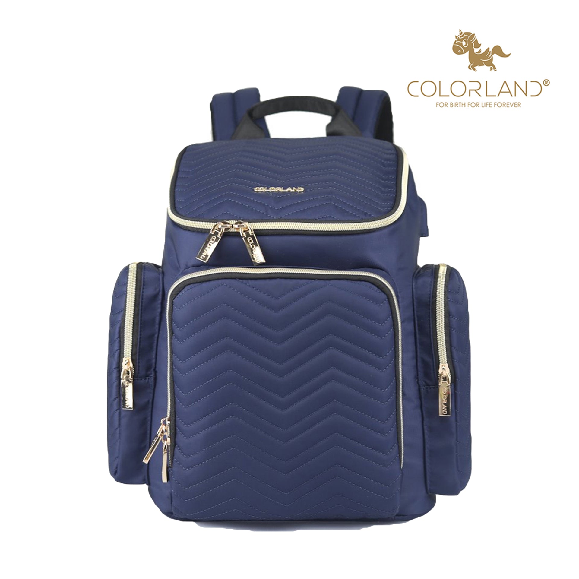 Colorland Georgia Baby Changing Backpack (BP146-D/Blue)