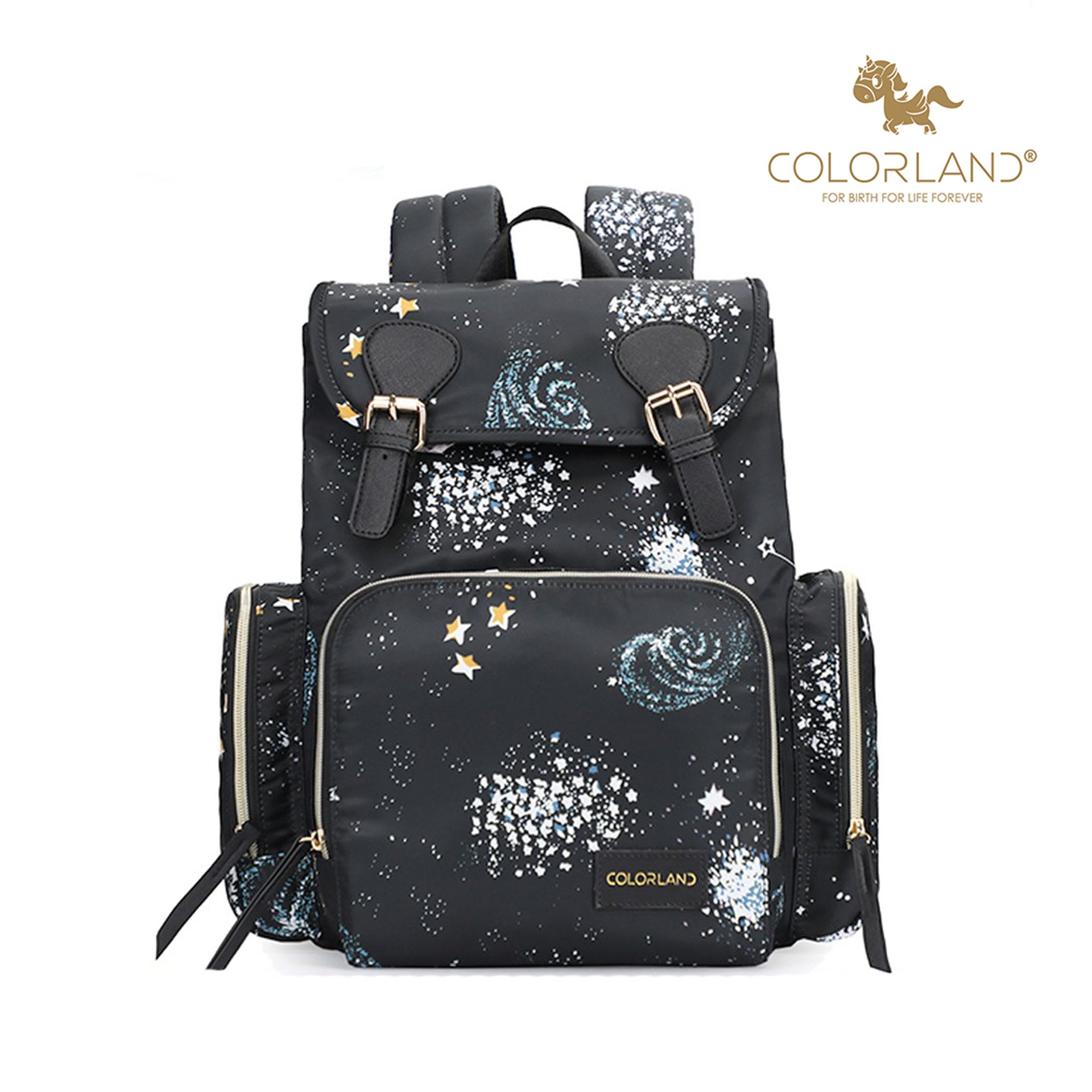Colorland Mommy Diaper Backpack (BP235-D/Bright Stars)