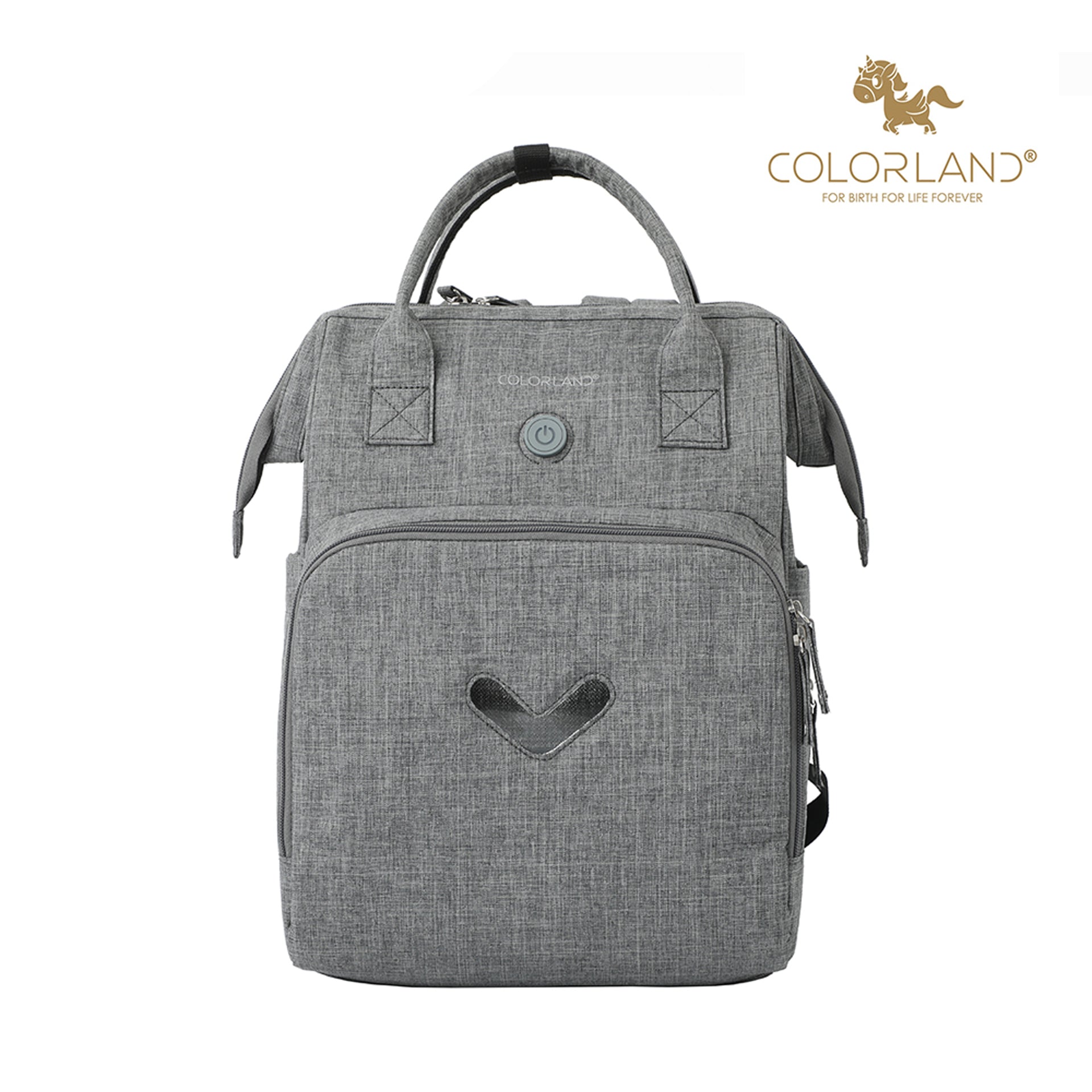 Colorland Backpack with Sterilizing Function using Ozone and Innovative Air Purification Technology (BP160-B/Gray)