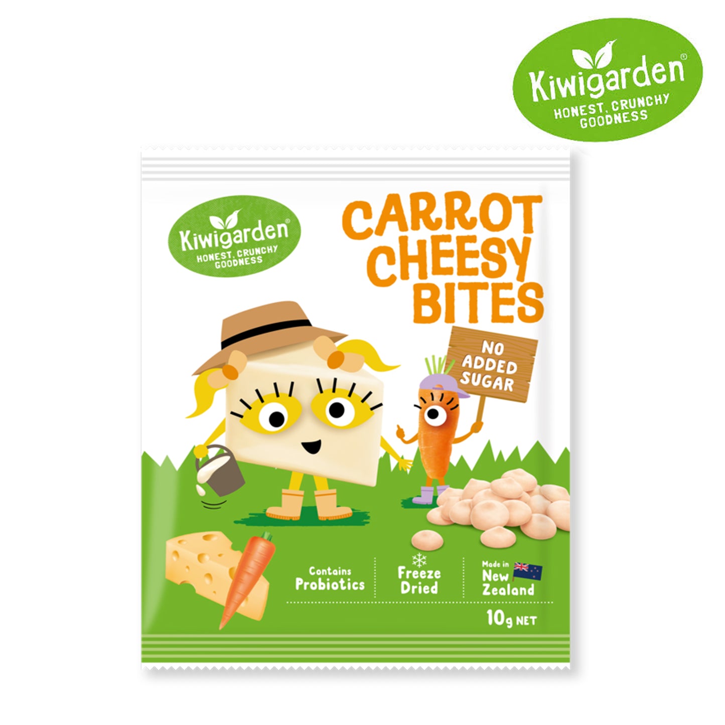 Kiwigarden Carrot Cheesy Bites 10g