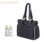 Load image into Gallery viewer, Colorland Mommy Diaper Tote Bag (TT313-A/Black)

