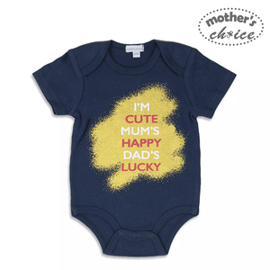 Mother's Choice 1 Piece Onesies Bodysuit (Cute, Happy & Lucky/IT1436)