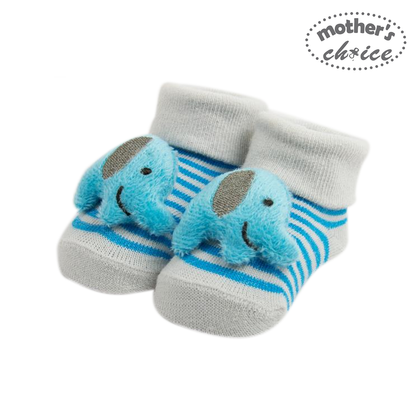 Mother's Choice Baby Socks with Rattle (Elephant/IT1142)