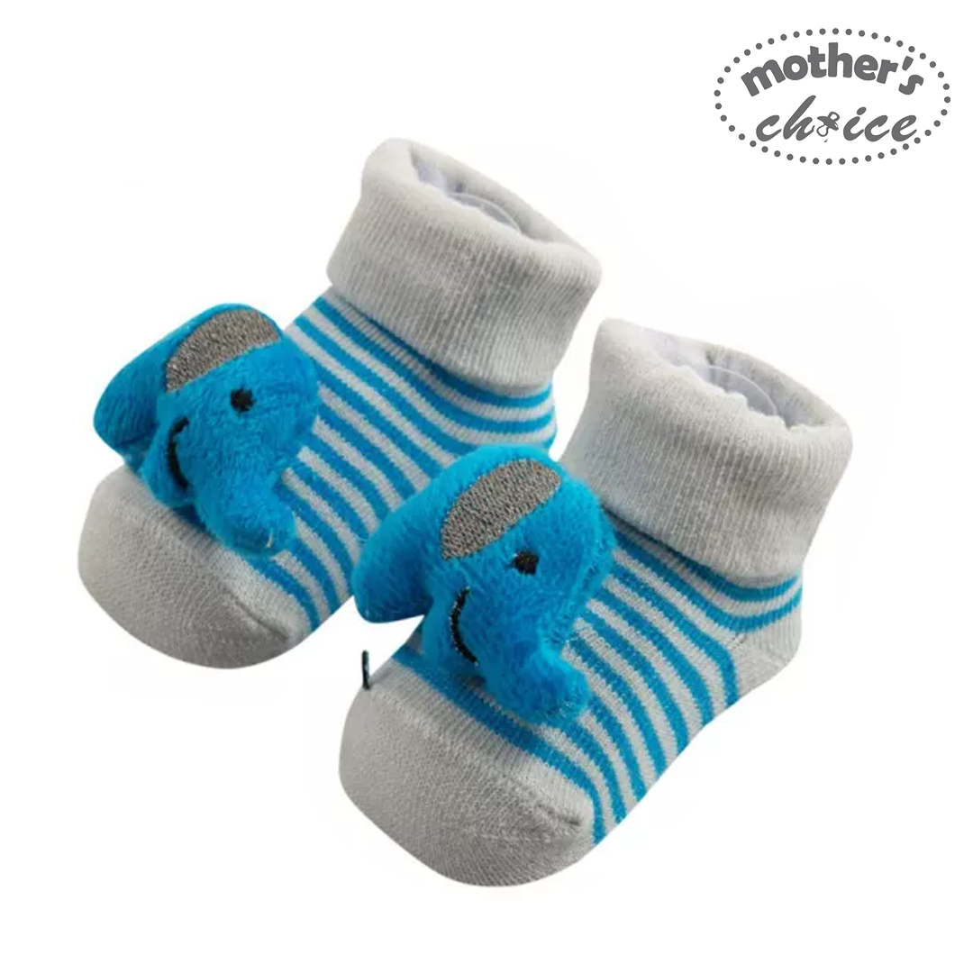 Mother's Choice Baby Socks with Rattle (Elephant/IT1142)