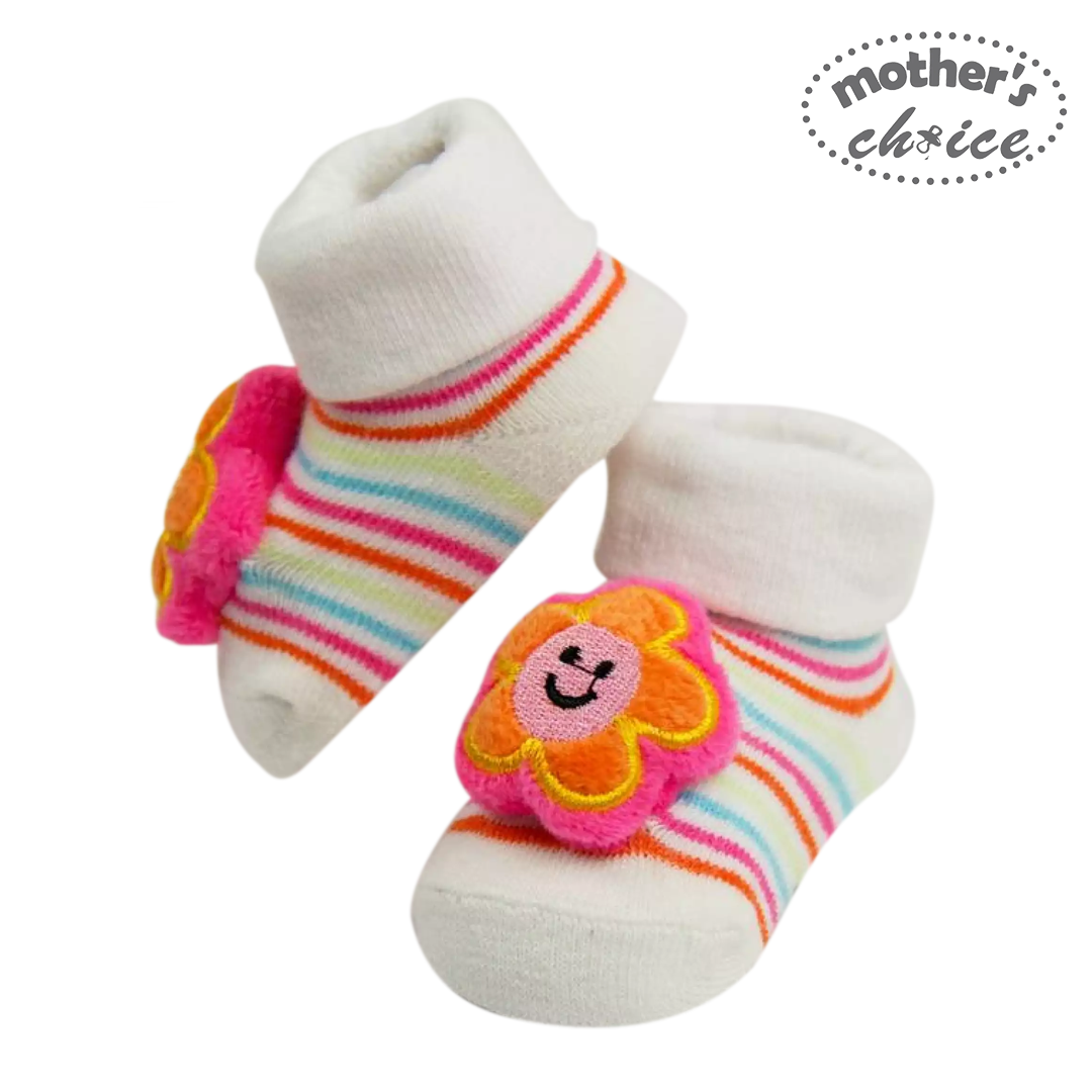 Mother's Choice Baby Socks with Rattle (SunFlower/IT1144)