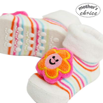 Mother's Choice Baby Socks with Rattle (SunFlower/IT1144)