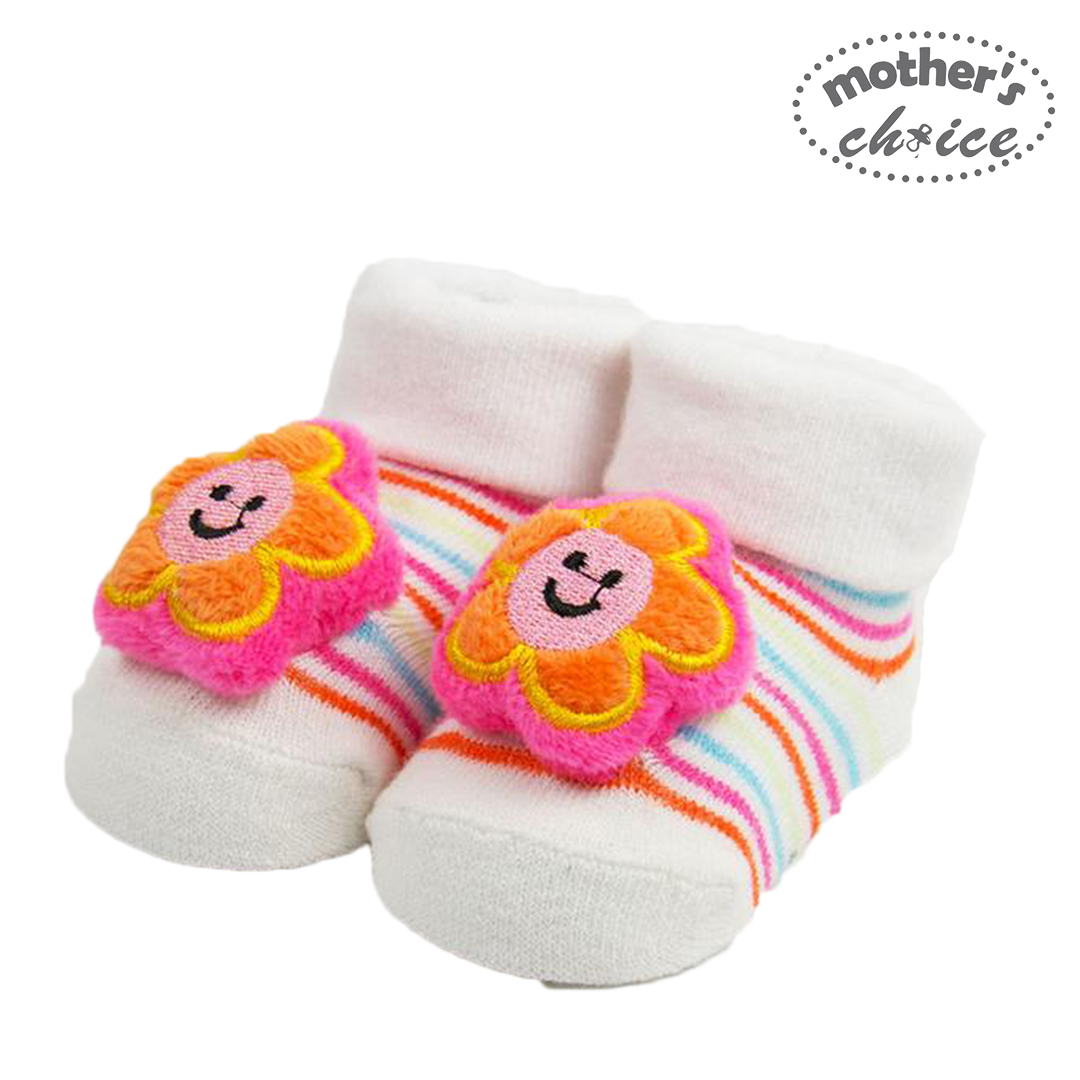 Mother's Choice Baby Socks with Rattle (SunFlower/IT1144)