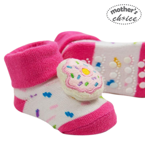 Mother's Choice Baby Socks with Rattle (Donut/IT1145)