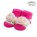Load image into Gallery viewer, Mother&#39;s Choice Baby Socks with Rattle (Donut/IT1145)
