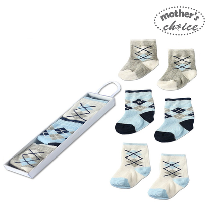 Mother's Choice 3 Pack Infant Cute Baby Socks (IT11720)