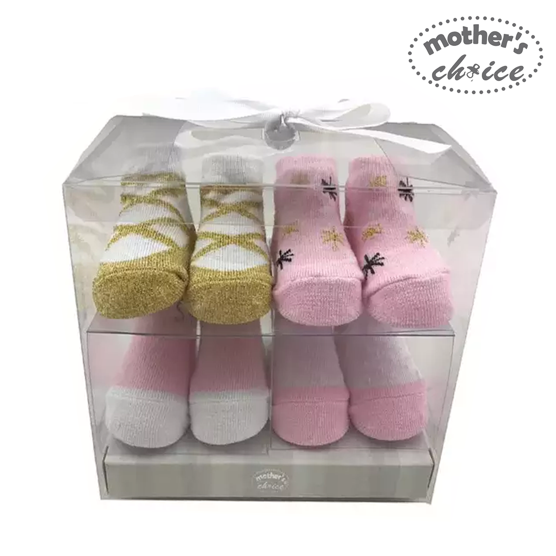 Mother's Choice 4 Pack Baby Socks (IT11840)