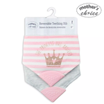 Load image into Gallery viewer, Mother&#39;s Choice 2 Pack Reversible Teething Bib (IT1233)
