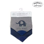 Load image into Gallery viewer, Mother&#39;s Choice 2 Pack Reversible Teething Bib (IT1234)
