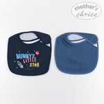 Load image into Gallery viewer, Mother&#39;s Choice 2 Pack Super Cotton Bib (IT1317/Mummy&#39;s Little Star)
