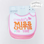 Load image into Gallery viewer, Mother&#39;s Choice 2 Pack Super Cotton Bib (IT1323/Miss Cutie)
