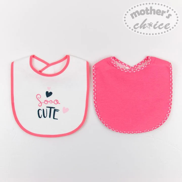 Mother's Choice 2 Pack Super Cotton Bib (IT1324/So Cute)