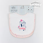 Load image into Gallery viewer, Mother&#39;s Choice 2 Pack Super Cotton Bib (IT1325/I Really Love Cuddle)
