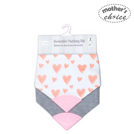 Mother's Choice 2 Pack Reversible Teething Bib (IT1361)