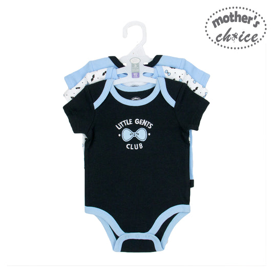 Mother's Choice 3 Pack Short Sleeves Onesie (Little Gents Club/ IT2015)