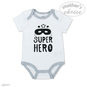 Mother's Choice 5 Pack Short Sleeve Onesie (Captain Awesome/ IT2029)