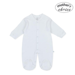 Load image into Gallery viewer, Mother&#39;s Choice White Collection Long Sleeve Footed Romper (IT2825A)
