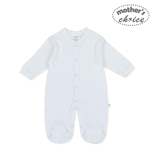 Mother's Choice White Collection Long Sleeve Footed Romper (IT2825A)