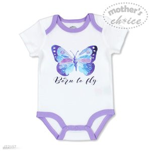 Mother's Choice 5 Pack Short Sleeve Onesie (Born to Fly/ IT2157)