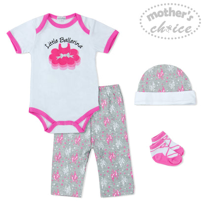 Mother's Choice 4 Piece Layette Set (Little Ballerina/ IT2286)