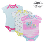 Load image into Gallery viewer, Mother&#39;s Choice 3 Pack Short Sleeves Onesie (Elephant/IT2345)
