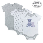 Load image into Gallery viewer, Mother&#39;s Choice 3 Pack Short Sleeves Onesie (Teddy Bear/IT2348)
