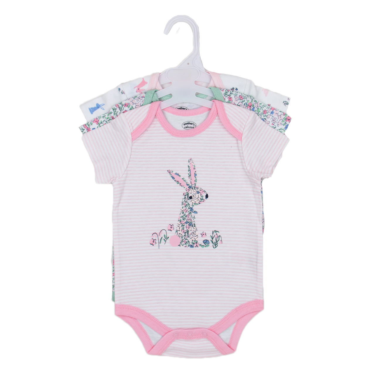 Mother's Choice 3 Pack Short Sleeves Onesie (Rabbit/IT2349)