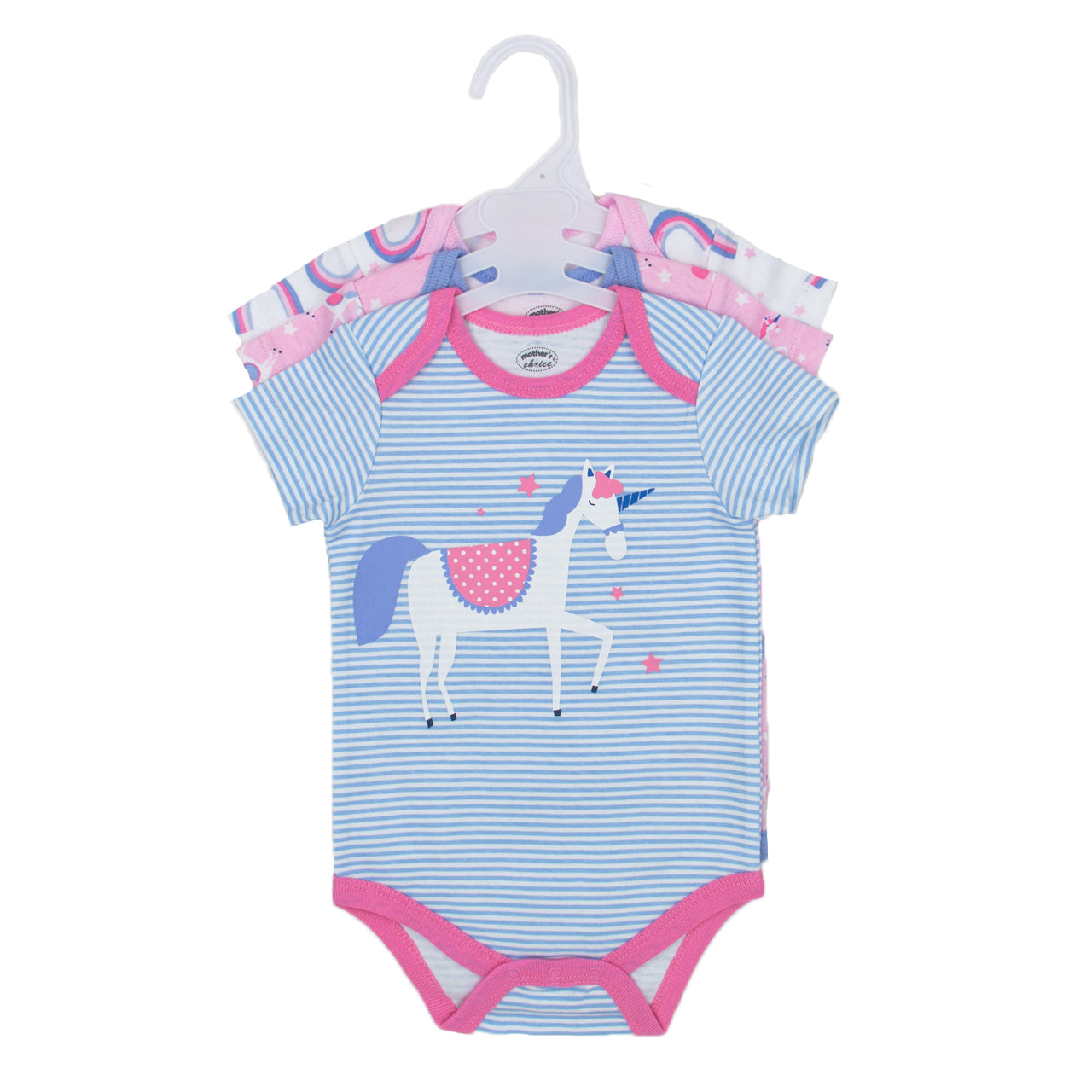 Mother's Choice 3 Pack Short Sleeves Onesie (Unicorn/IT2351)