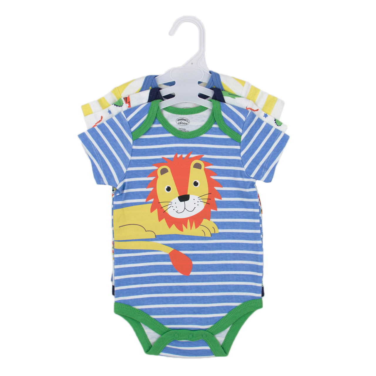 Mother's Choice 3 Pack Short Sleeves Onesie (Lion/IT2353)