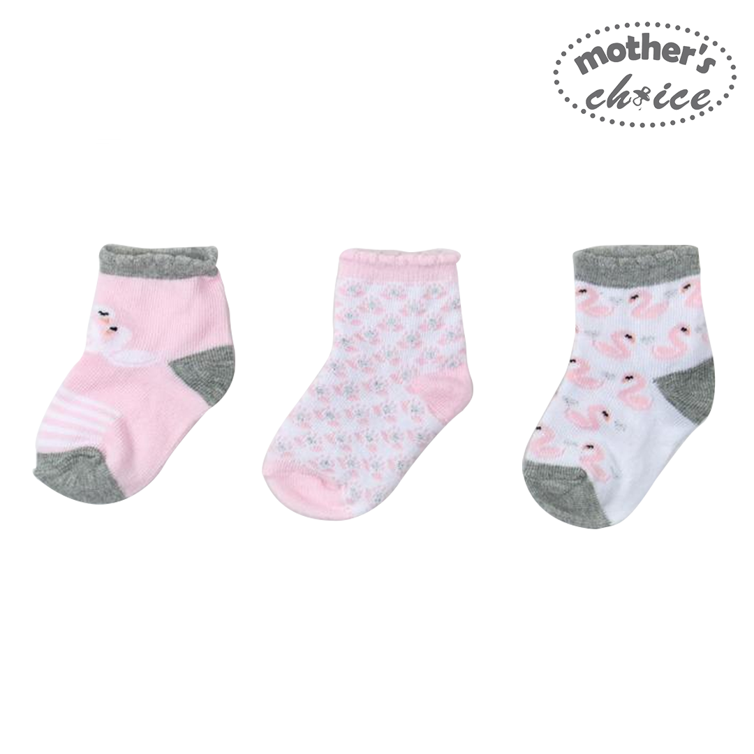 Mother's Choice 3 Pairs Infant Cute Baby Gift Box Socks (IT2463)