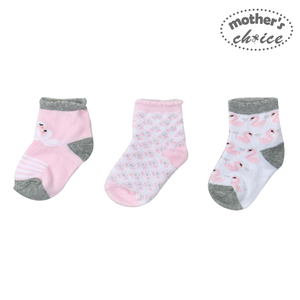 Mother's Choice 3 Pairs Infant Cute Baby Gift Box Socks (IT2463)