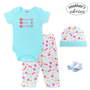 Mother's Choice 4 Piece Layette Gift Set (IT2669-Sweet Pretty)