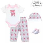 Load image into Gallery viewer, Mother&#39;s Choice 4 Piece Layette Gift Set (IT2716-Ballerina)
