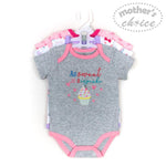 Load image into Gallery viewer, Mother&#39;s Choice 3 Pack Short Sleeves Onesie (Sweet Cupcake/IT2821)
