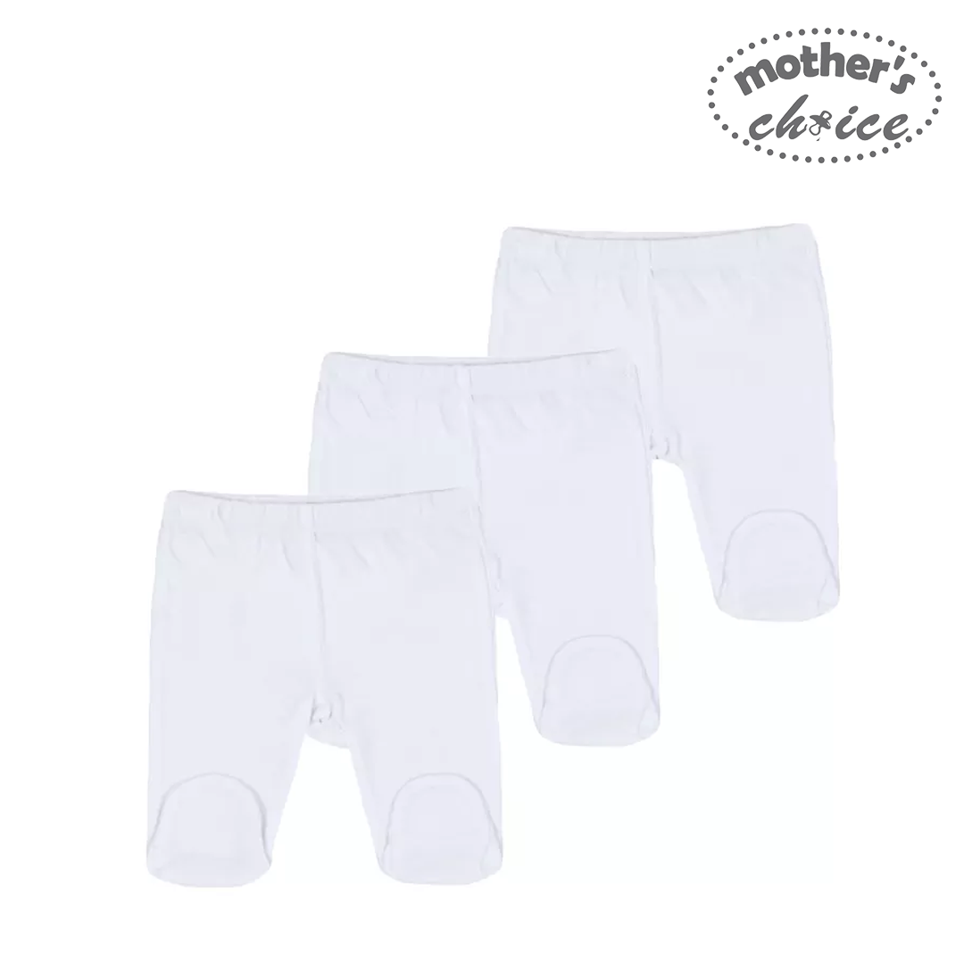 Mother's Choice White Collection 3 Pack Footed Leggings (Daily Essentials/ IT2863)