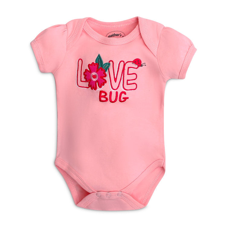 Mother's Choice 3 Pack Bodysuit, Shorts and Socks Set (IT3623/Love Bug)