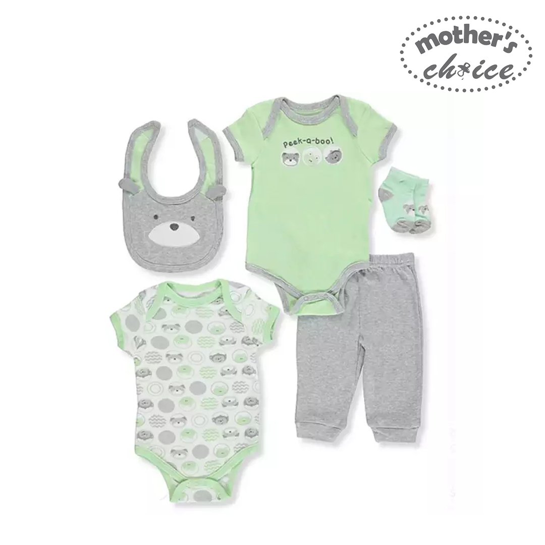 Mother's Choice 5 Piece Clothing Set (Pick-a-boo!/ IT9009)