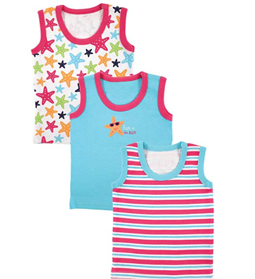 Mother's Choice 3 Pack Sleeveless Tank Top Tees (Fun in the Sun/IT9050)